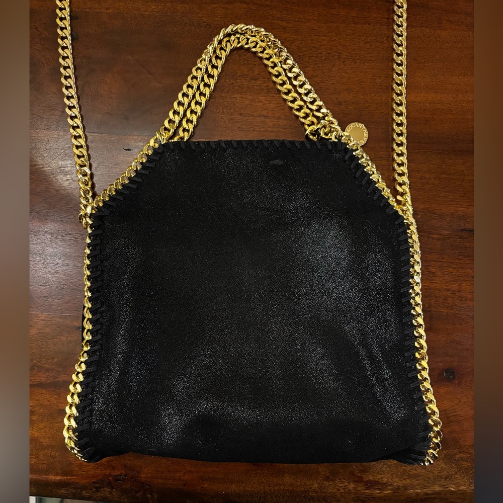 Stella McCartney Falabella Mini Tote Bag with Gold Chain